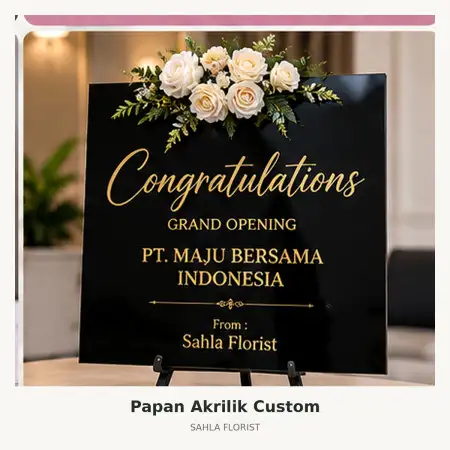 Papan Bunga Akrilik Jakabaring